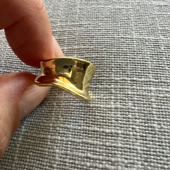 On SALE! 😍😍Vintage boho animal print & glitter earrings w gold tone ring. - Picture 3 of 6